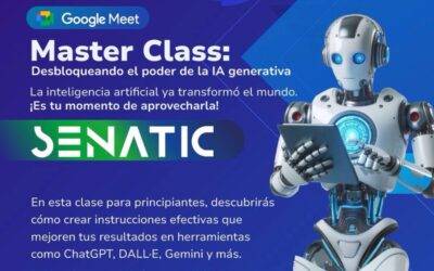 LANZAMIENTO DE LA MÁSTER CLASS EN INTELIGENCIA ARTIFICIAL, PARA OBTENER CERTIFICACIÓN MÁS RÁPIDO